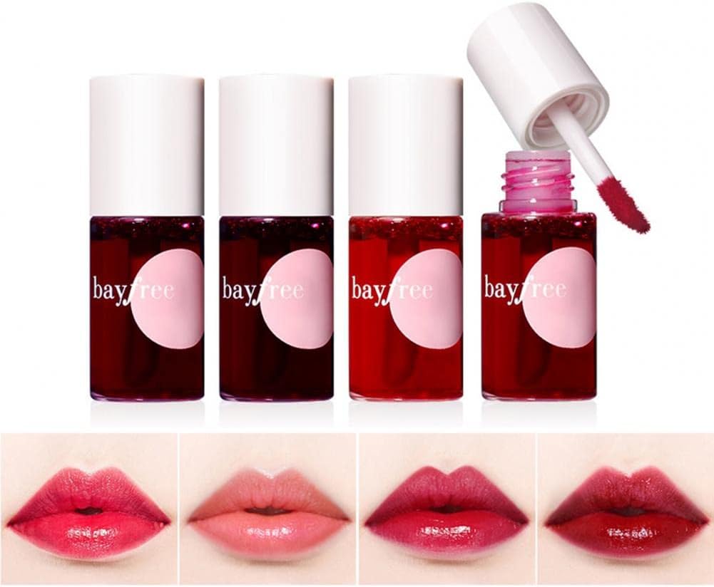 Moisturizing Lip Stain Mirror Lipstick Matte Texture Lip Cheek And Eye Triple-use Lip Gloss Waterproof Sweat Resistant Rich Color Lipstick (CHERRY)