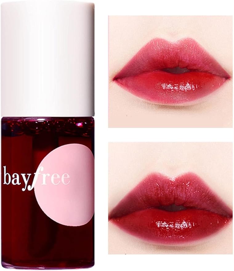 Moisturizing Lip Stain Mirror Lipstick Matte Texture Lip Cheek And Eye Triple-use Lip Gloss Waterproof Sweat Resistant Rich Color Lipstick (CHERRY)