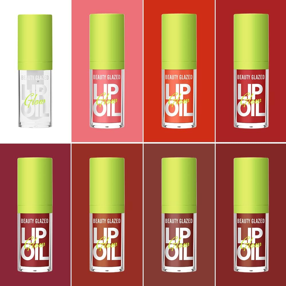 Moisturizing Lip Oil, Hydrating Gloss Tinted Lip Balm Transparent Lip Care, Long Lasting Lip Gloss Repairing Lip Lines and Prevents Dry Cracked for Lip Care (108)